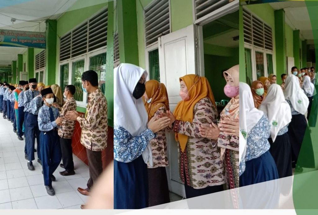 Hari Pertama Masuk Sekolah Gelar Halal Bihalal